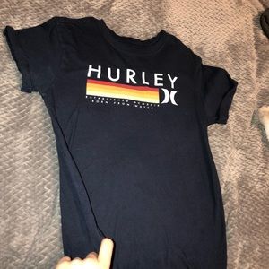 Hurley women’s size small t shirt navy blue